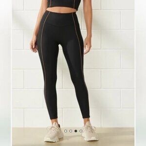 Abercrombie‎ & Fitch YPB Black Lined Sculptlux Curve Love High Rise Leggings